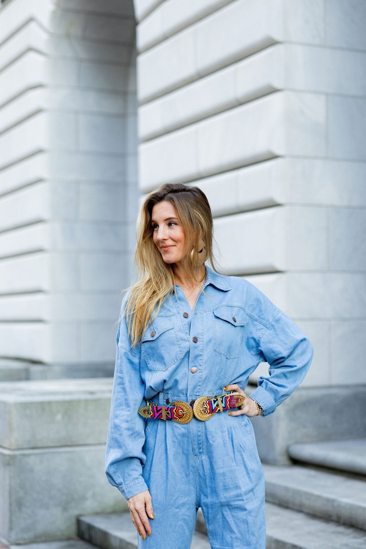 TIGER DENIM JUMPSUIT - Sparkle City Co