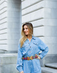 TIGER DENIM JUMPSUIT - Sparkle City Co