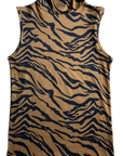 Tiger Stripe Mock Neck Tank - Sparkle City Co