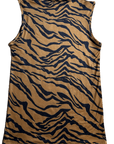 Tiger Stripe Mock Neck Tank - Sparkle City Co