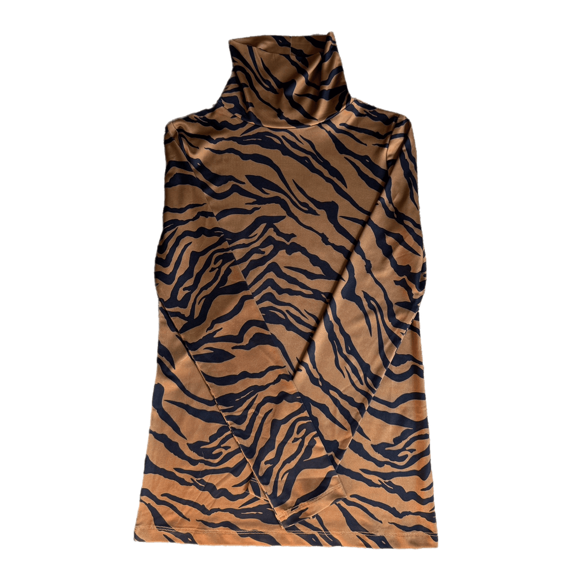 Tiger Stripe Turtle Neck - Sparkle City Co