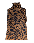Tiger Stripe Turtle Neck - Sparkle City Co