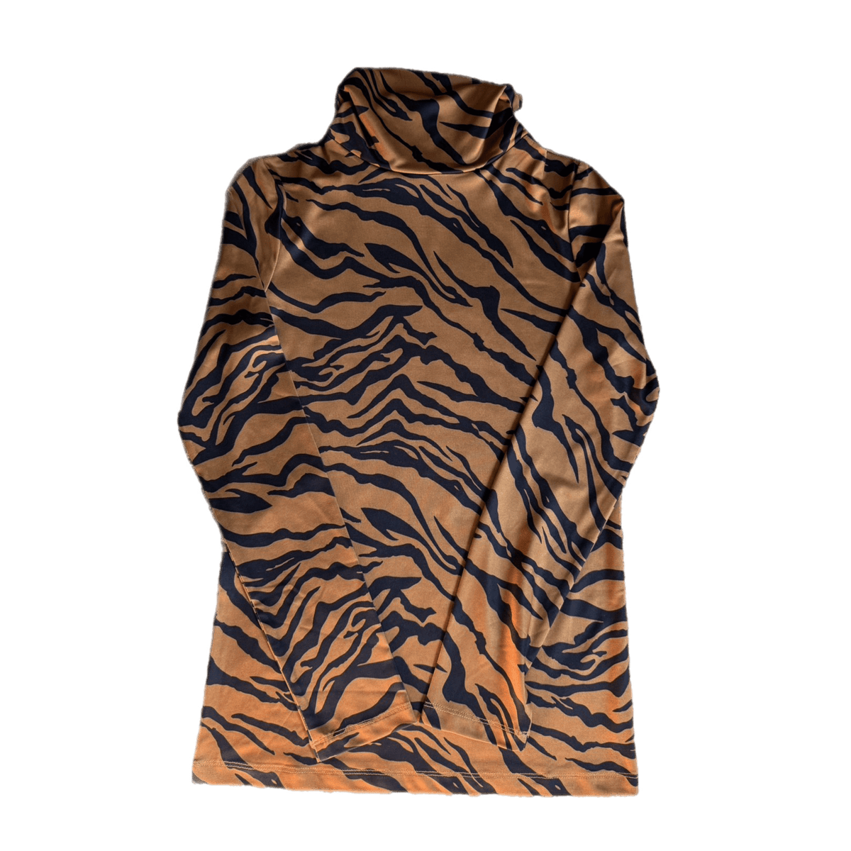 Tiger Stripe Turtle Neck - Sparkle City Co