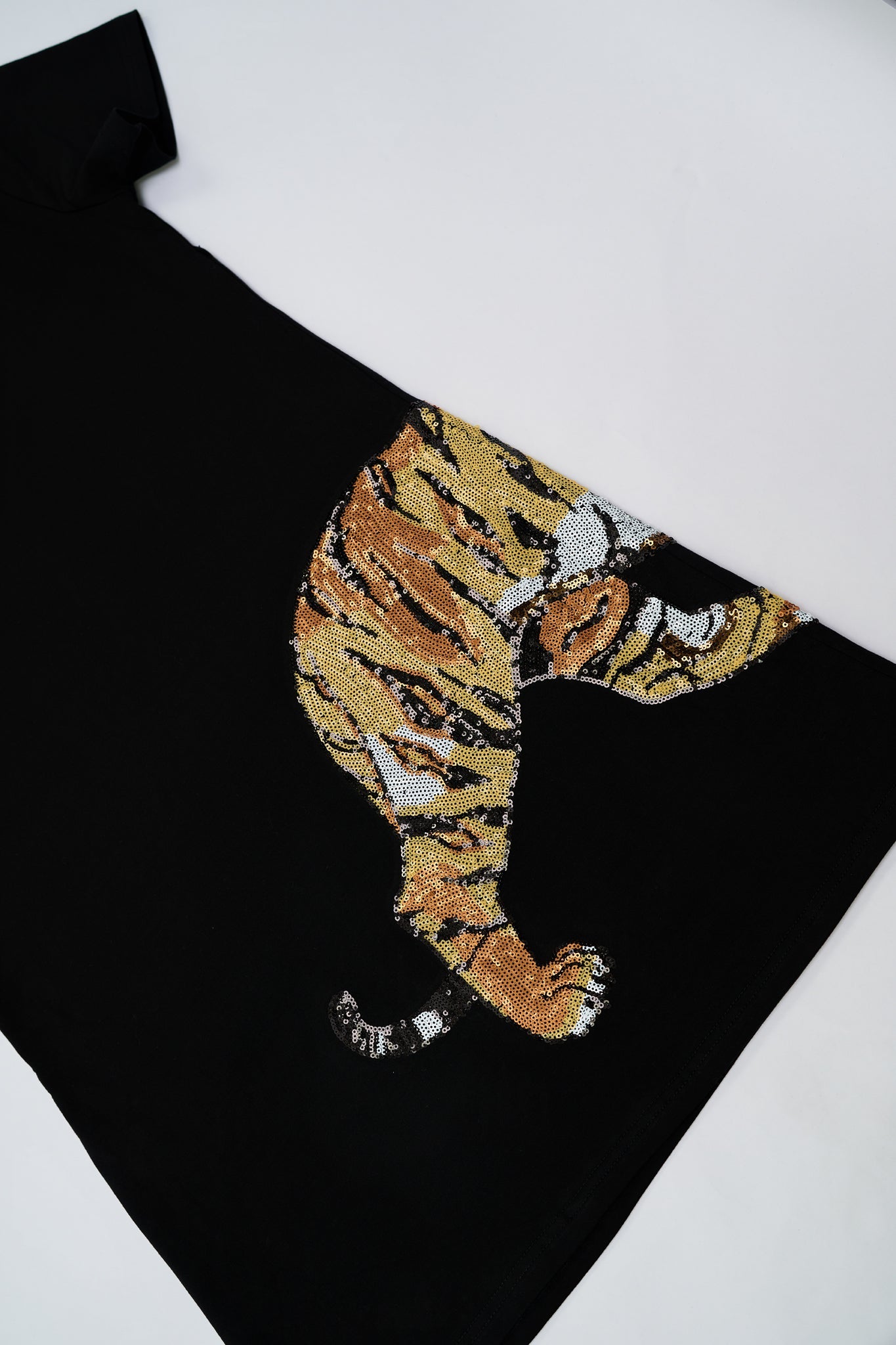 Tiger Wrap Around Dress - Sparkle City Co