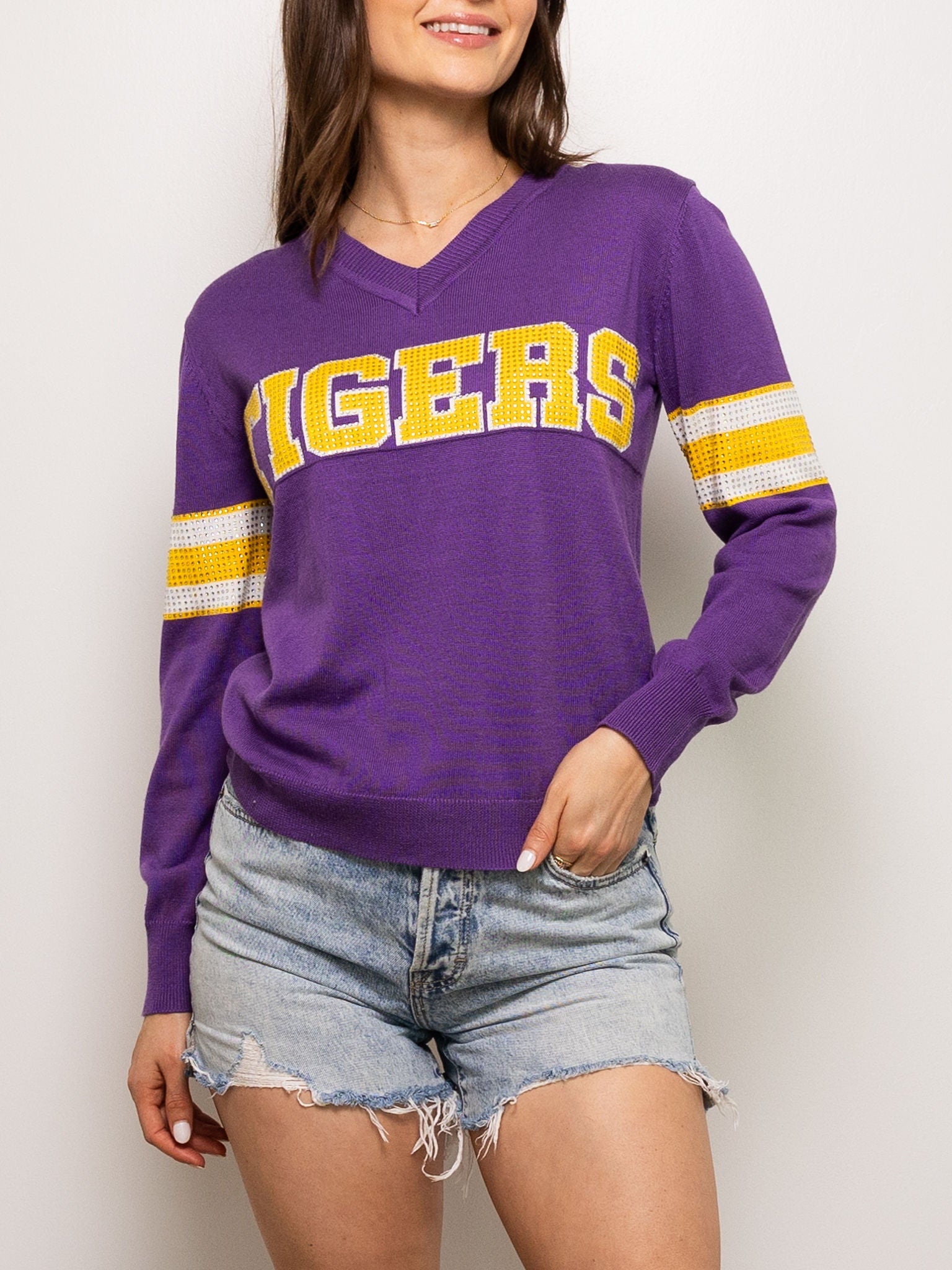 TIGERS Jersey Sweater - Sparkle City Co
