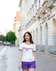 "TIGERS" Short Sleeve Sweater - Sparkle City Co