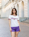 "TIGERS" Short Sleeve Sweater - Sparkle City Co