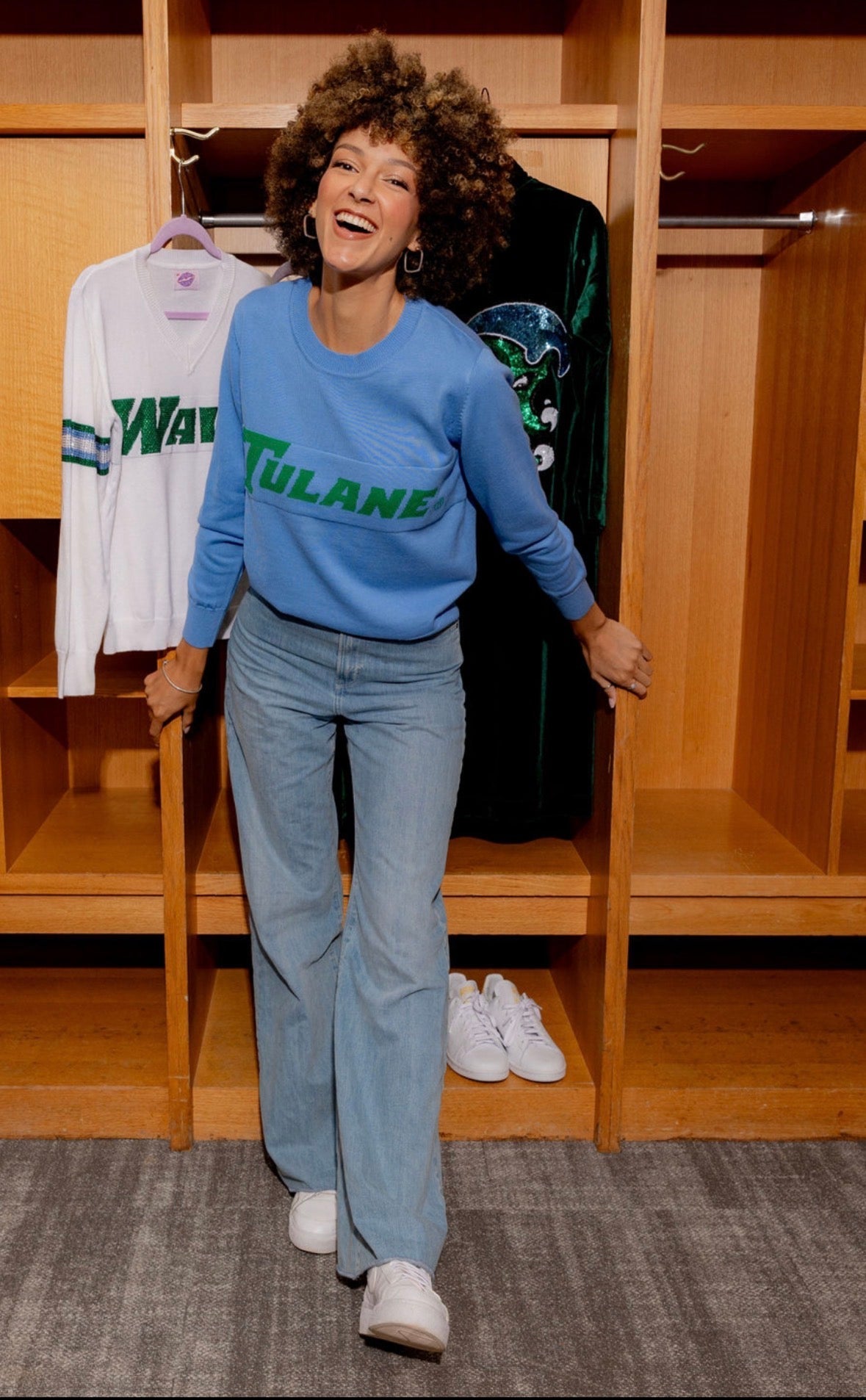 Tulane Crew Neck Sweater - Sparkle City Co