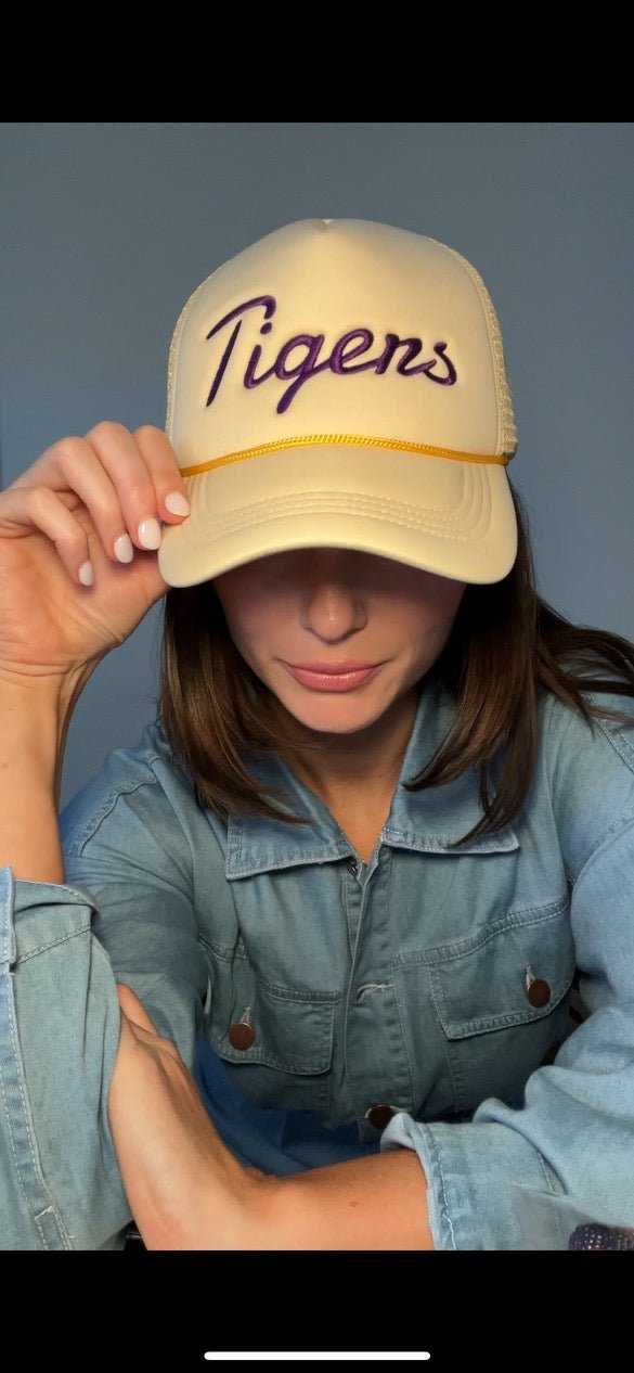 UNISEX SCRIPT TIGERS HAT - Sparkle City Co
