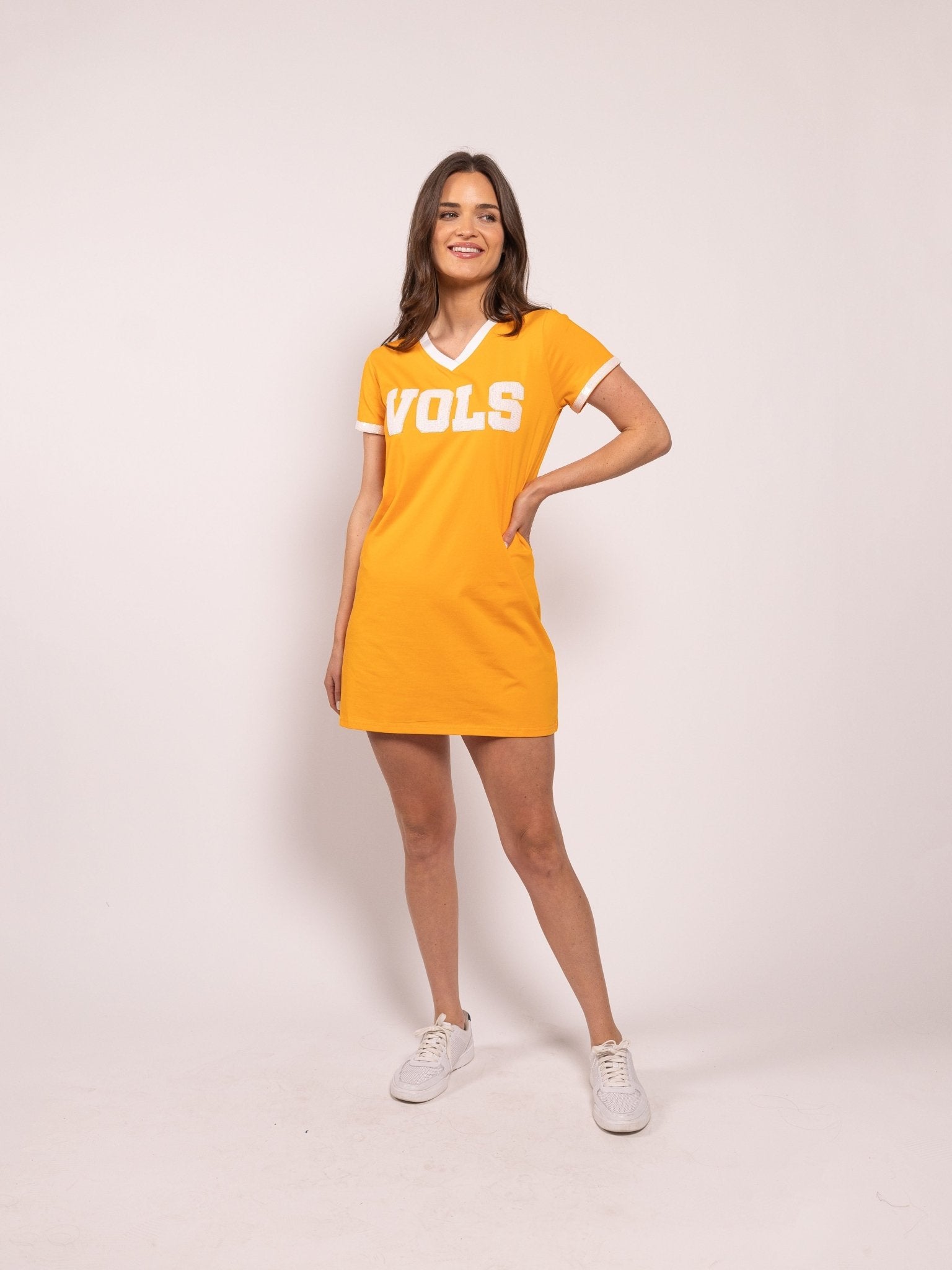 VOLS JERSEY STYLE TEE DRESS - Sparkle City Co