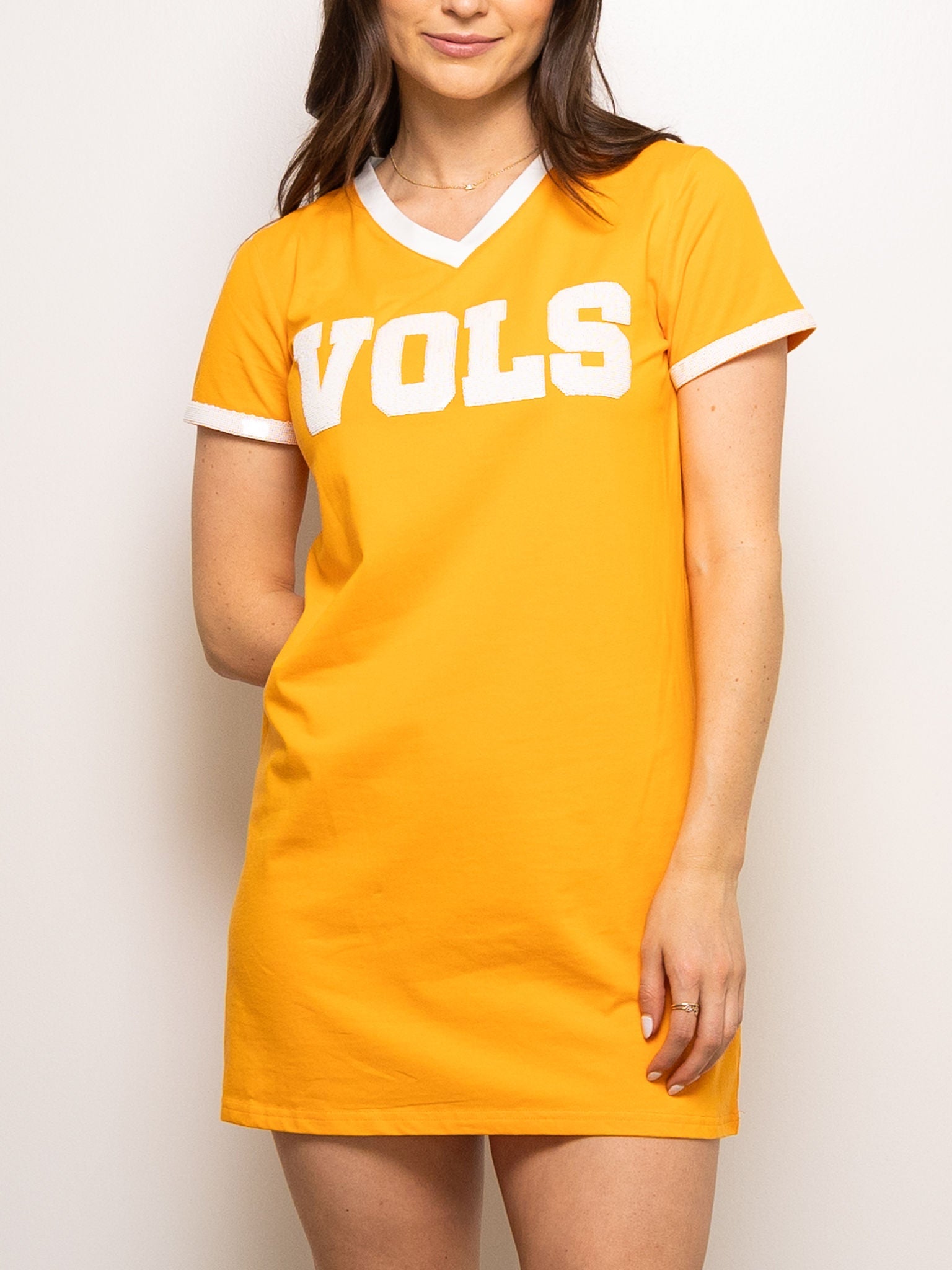 VOLS JERSEY STYLE TEE DRESS - Sparkle City Co