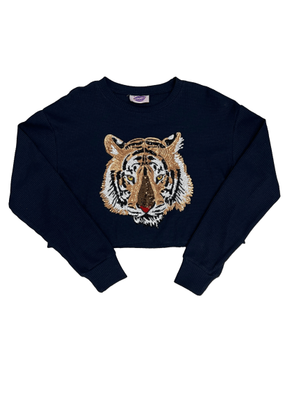 Waffle Crop (Black/Tiger) - Sparkle City Co