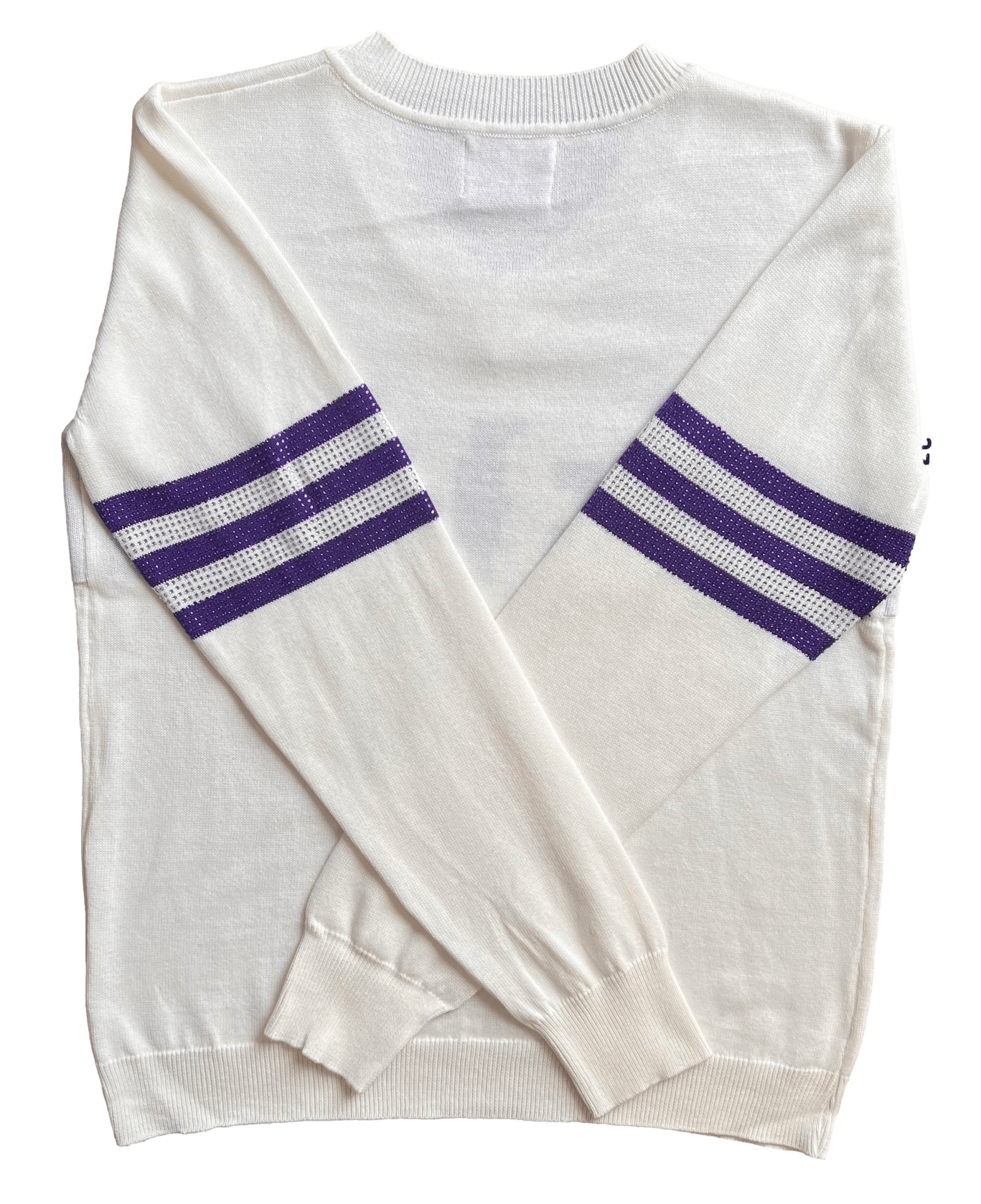 White Iris Jersey Sweater - Sparkle - Sparkle City Co