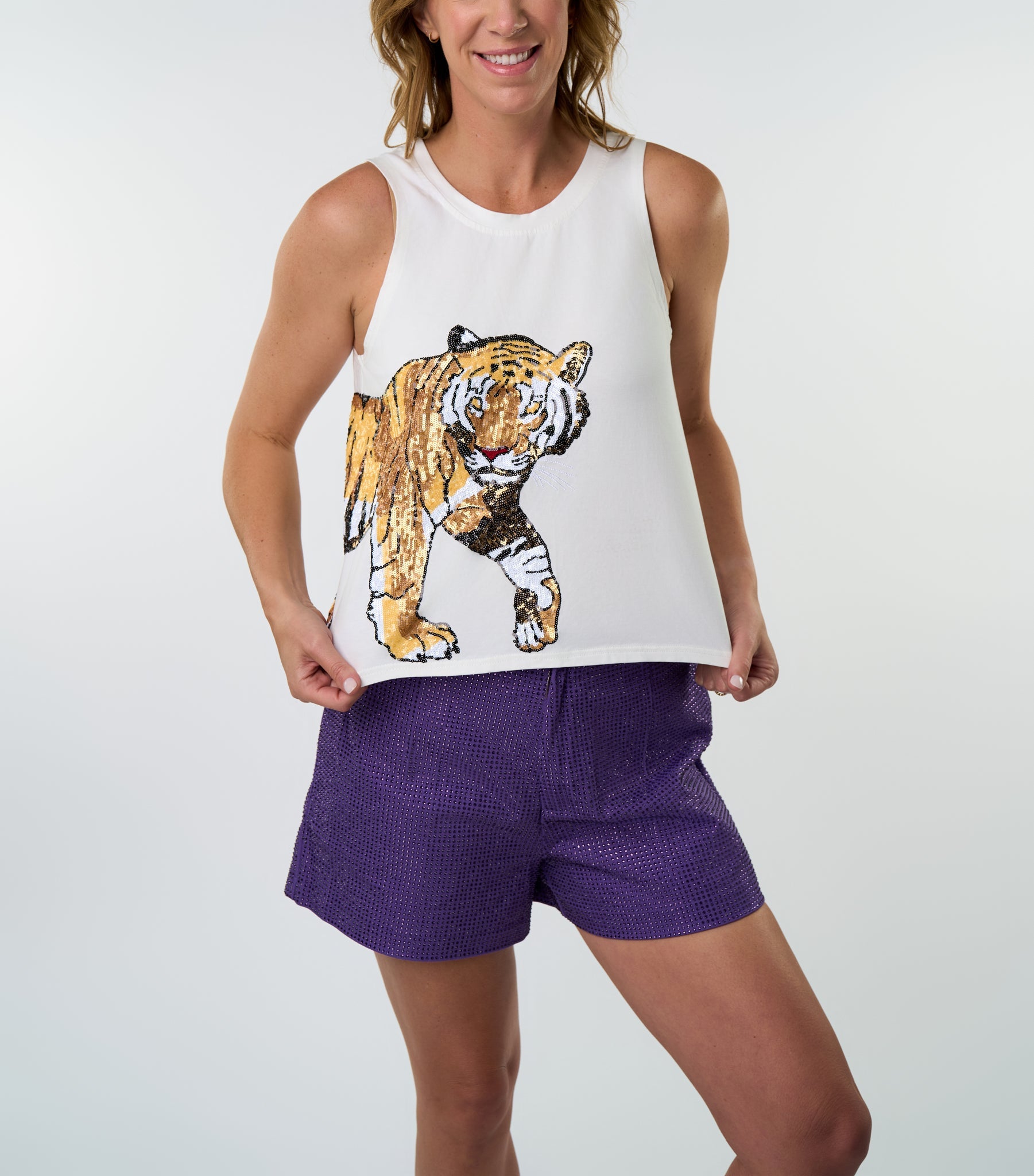 White Tiger Wrap Tank - Sparkle City Co