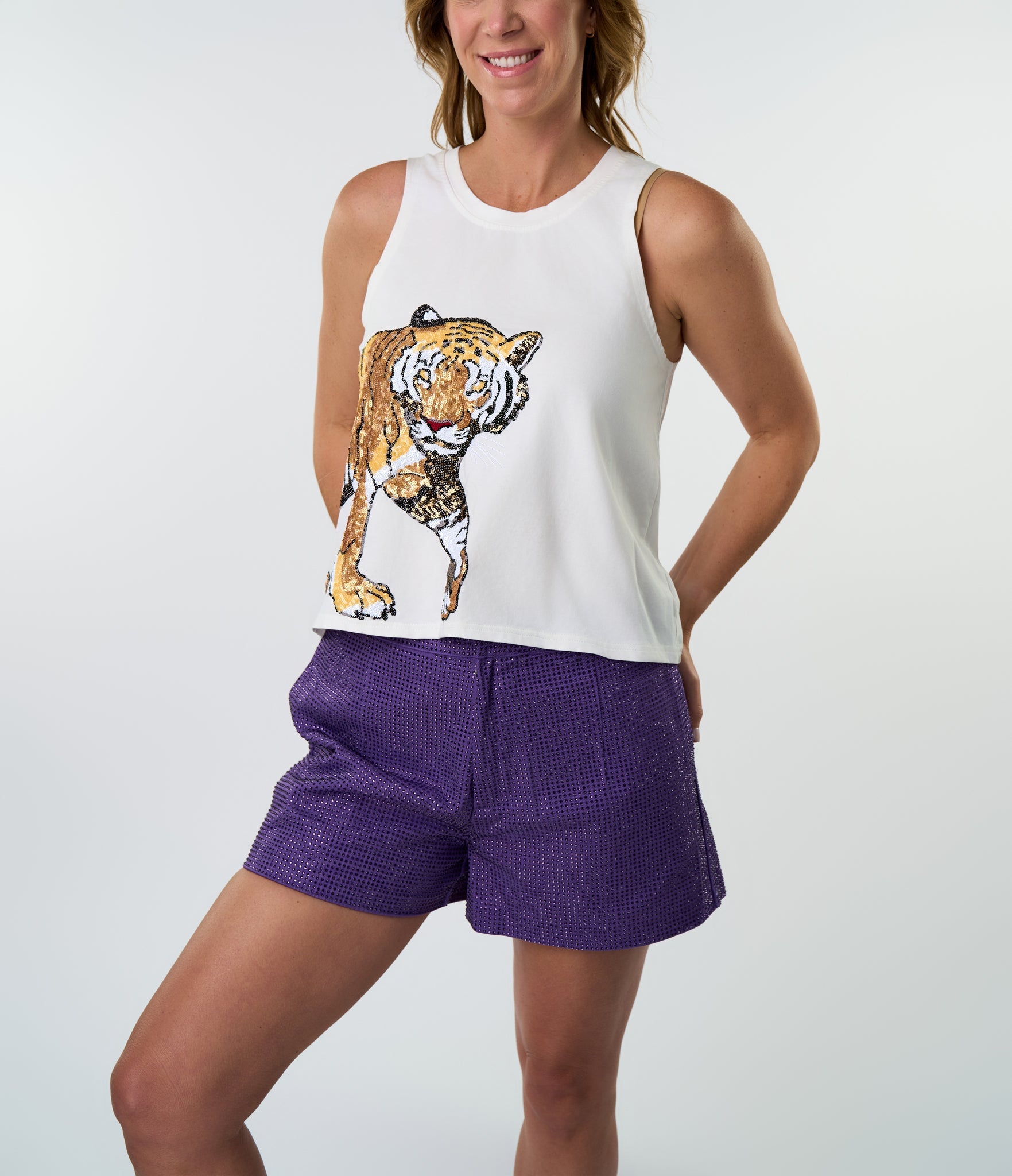 White Tiger Wrap Tank - Sparkle City Co