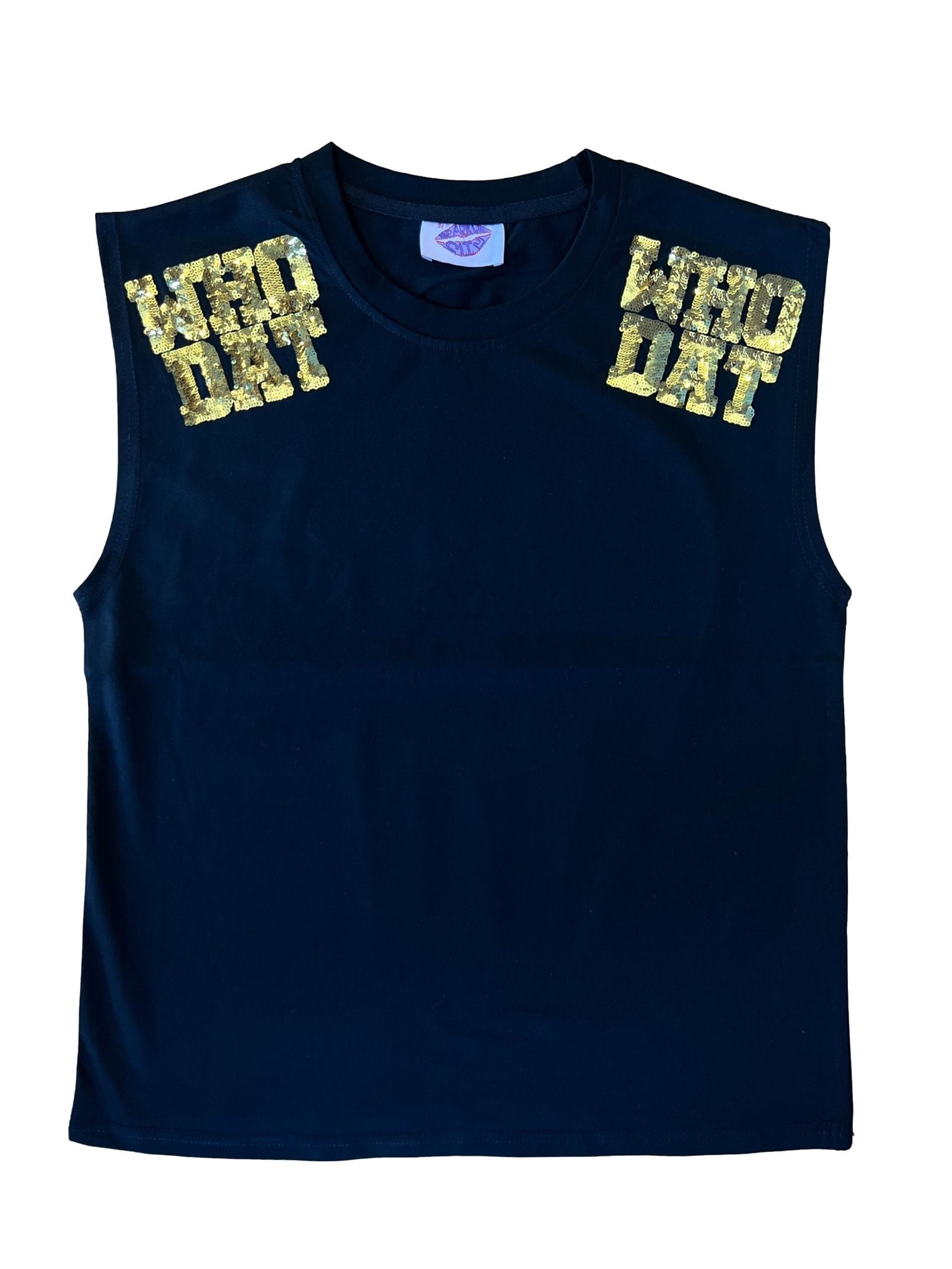 Who Dat Party Shoulders Tank - Sparkle City Co