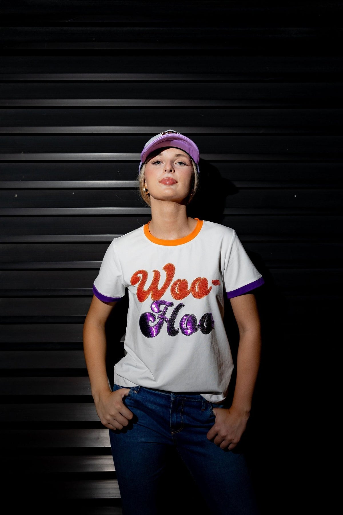 WOO HOO RINGER TEE - Sparkle City Co