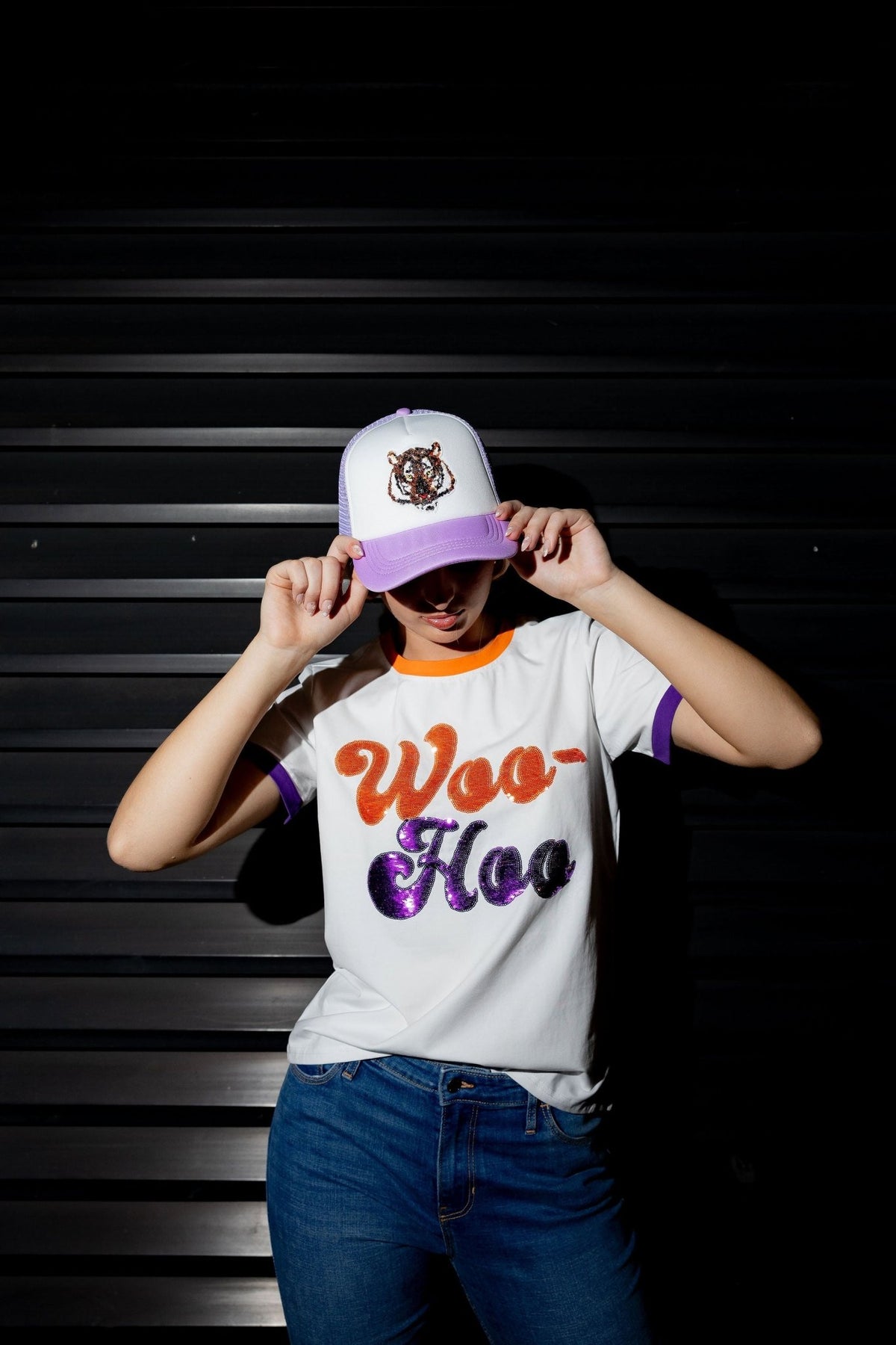 WOO HOO RINGER TEE - Sparkle City Co