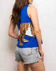 Wrap - Around Blue Bulldog Tank - Sparkle City Co