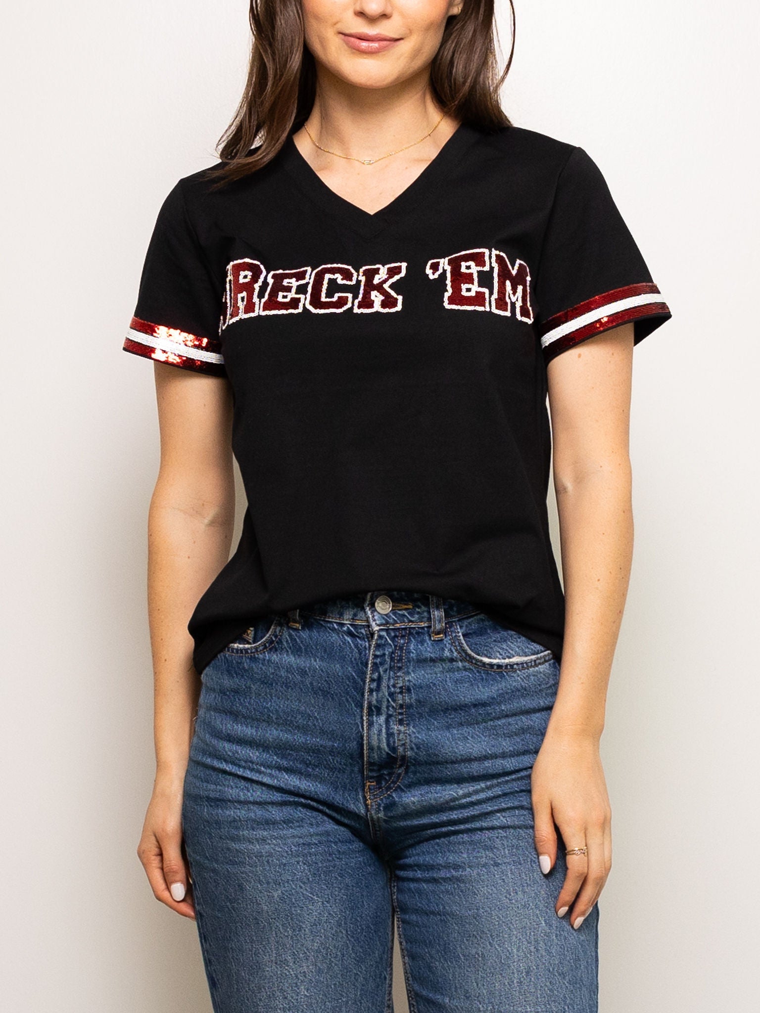 Wreck 'Em Jersey Tee Licensed - Sparkle City Co