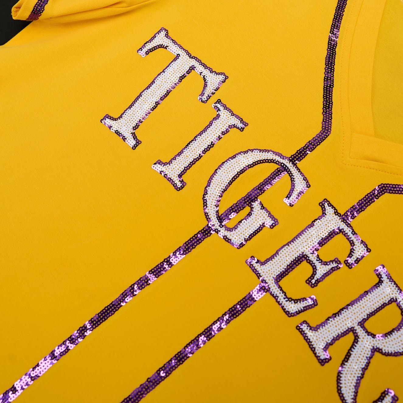 Yellow "Tigers" Slugger Tee - Sparkle City Co