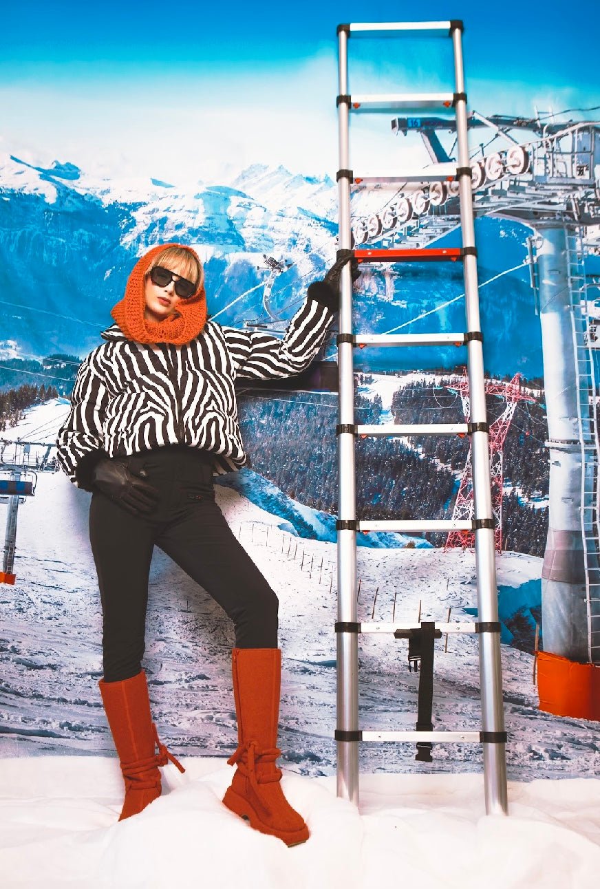 Zebra Cropped Puffer Jacket - Sparkle City Co