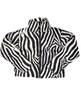 Zebra Puffer Jacket - Full Length - Sparkle City Co