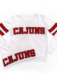 CAJUNS White Jersey Sweater