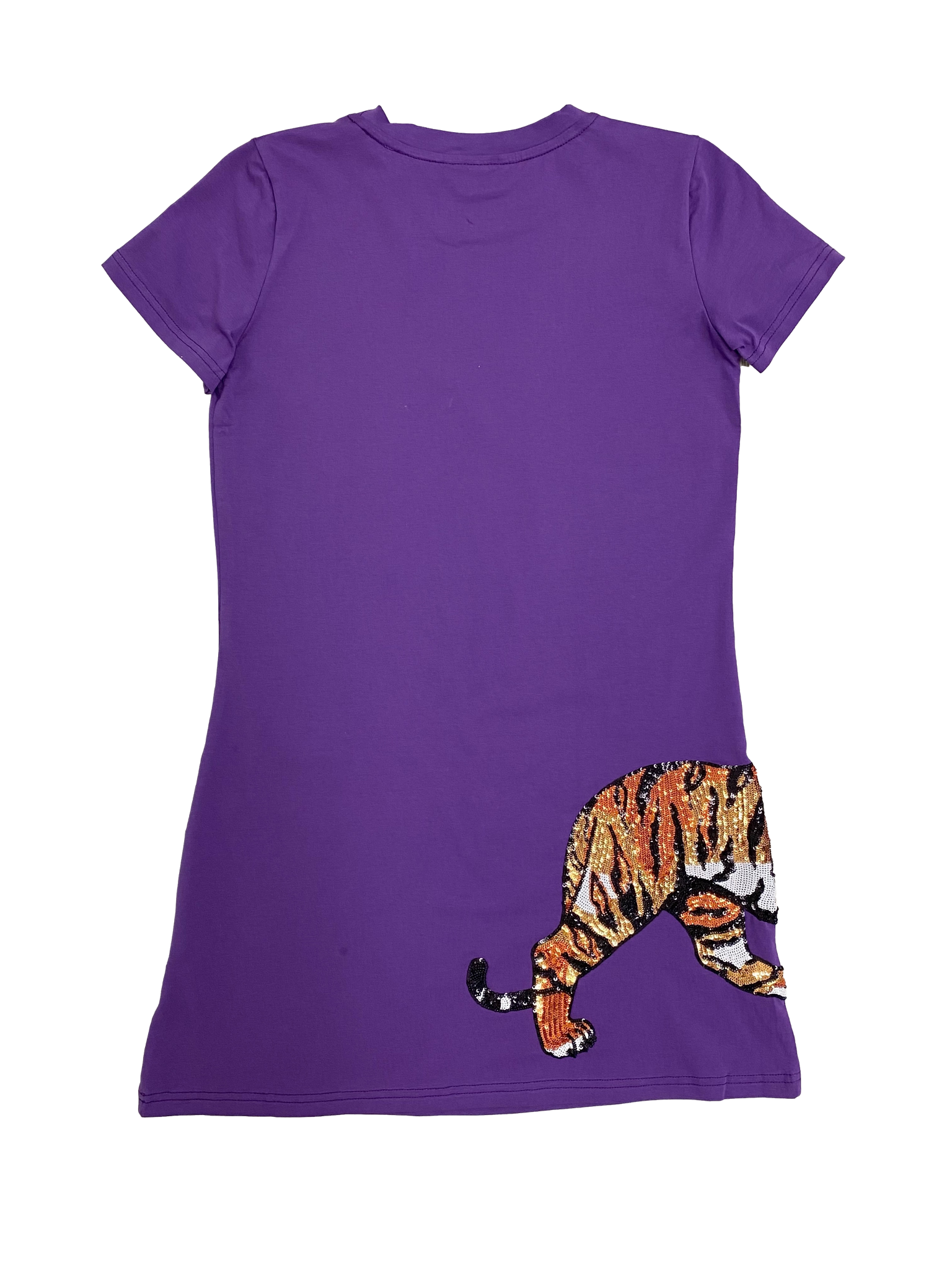 Purple Wrap Around Tiger Dress