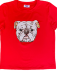 Red Bulldog Head tee