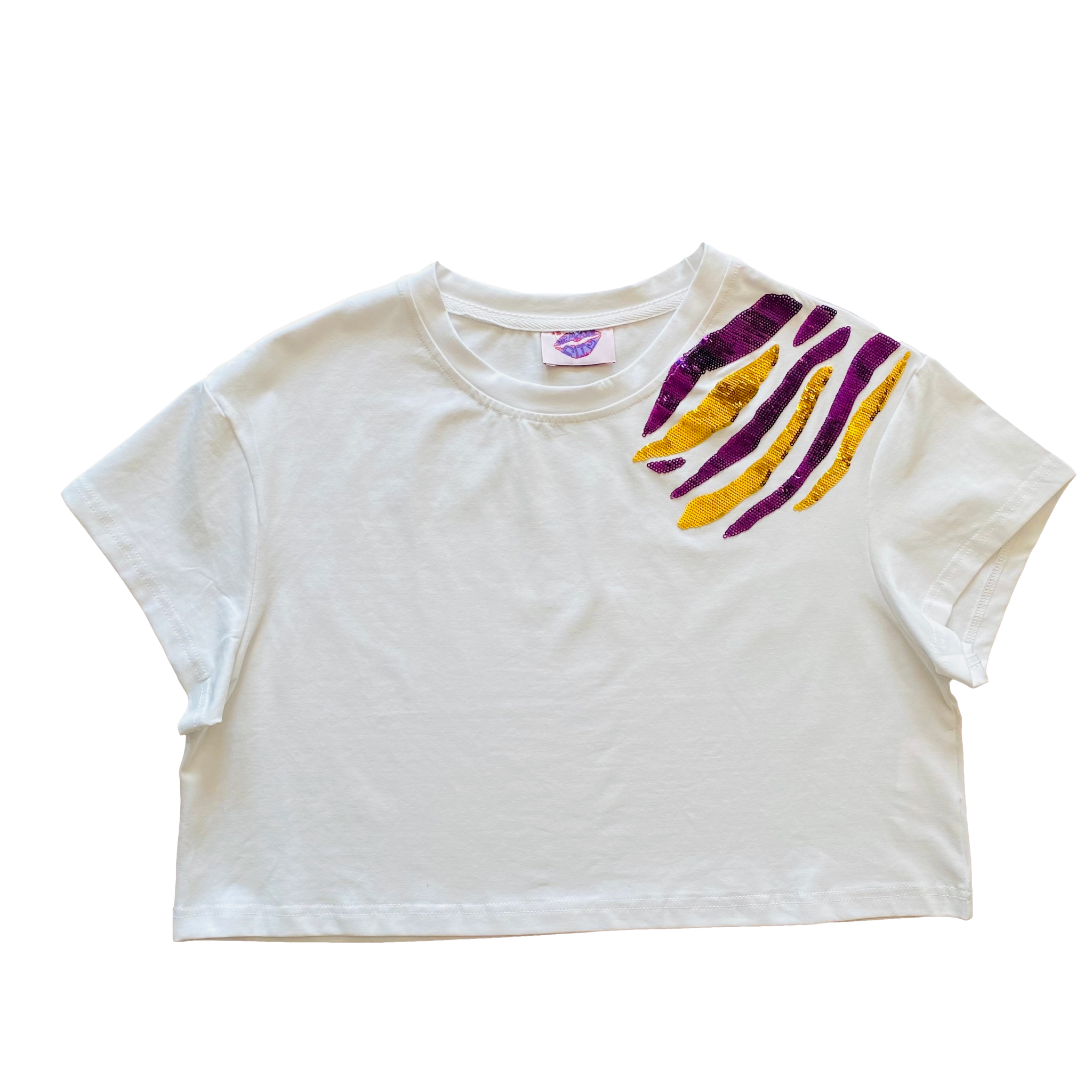 Purple and Gold Tiger Claw Crop