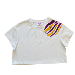 Purple and Gold Tiger Claw Crop