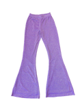 Purple Glitter Flare Pants