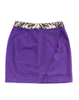 WINNING Wrap Skirt Purple/Tiger Sequins