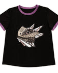 Glitter Black Frog Tee