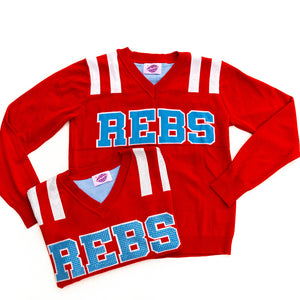 REBS Red Ole Miss Jersey Sweater