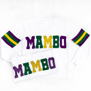 Mardi Gras MAMBO Sparkle City Sweater
