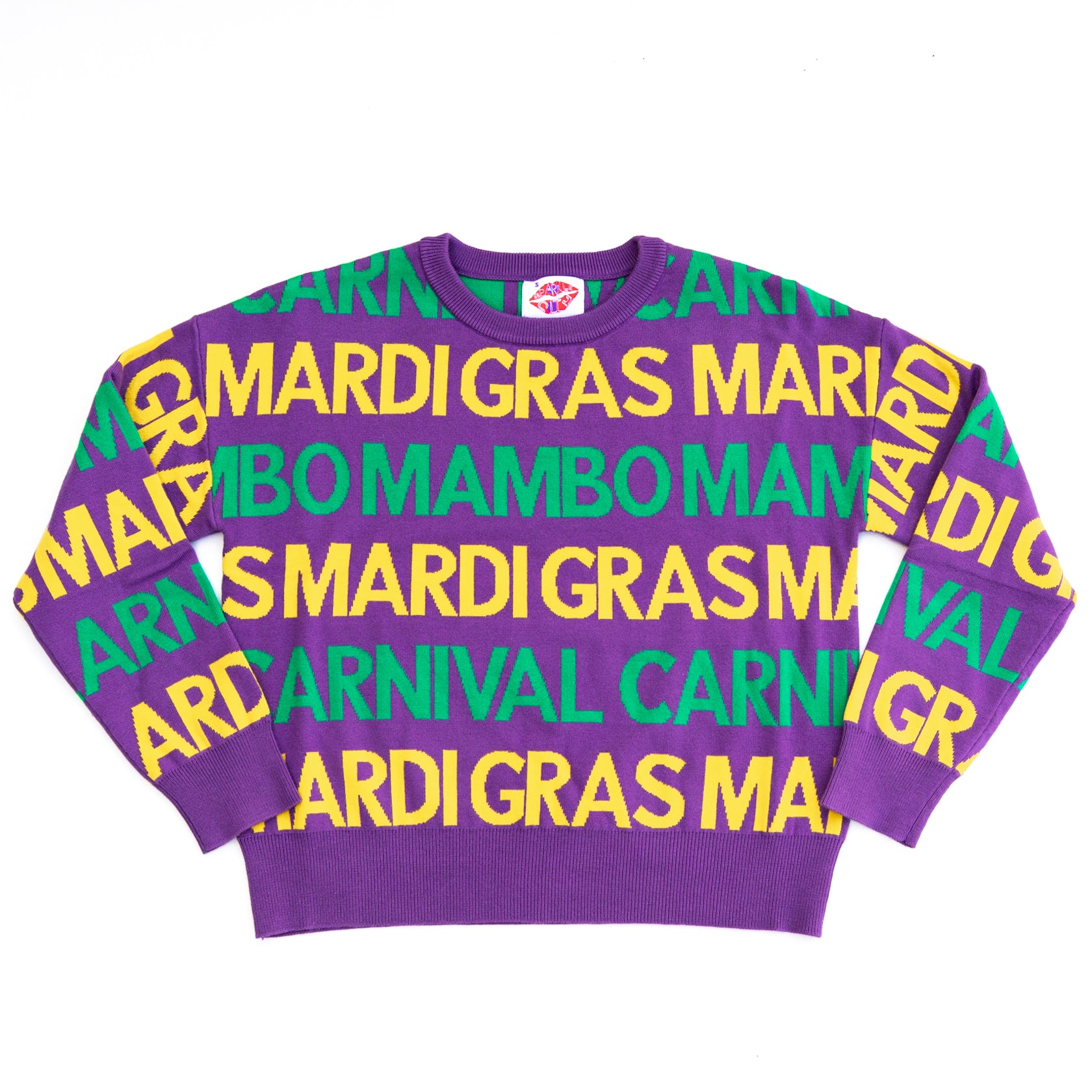 GRAS GRAFFITI Purple Sweater