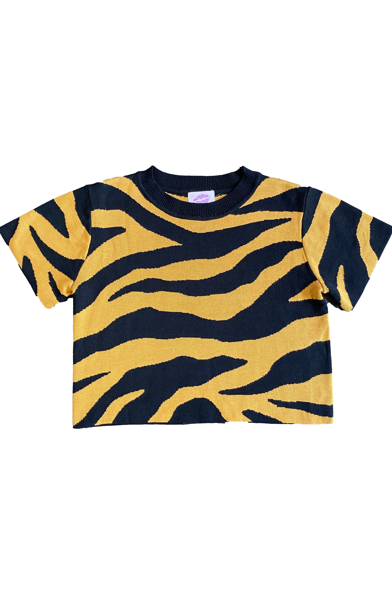 Tiger Stripe Crop Knit
