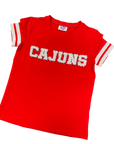 Cajuns Red Jersey Tee