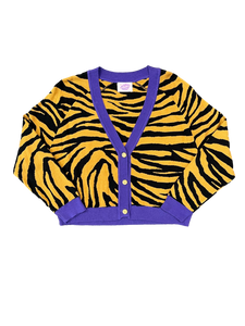 Tiger Cropped Cardigan