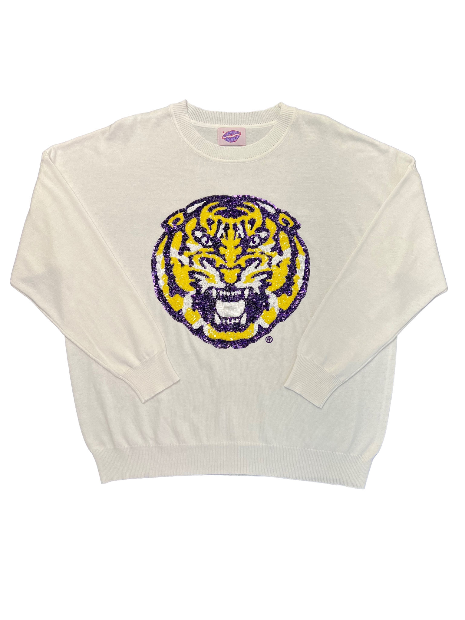 Sparkle City White Tiger Head Tee