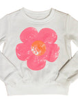 Kids Pink Disco Flower Sweatshirt