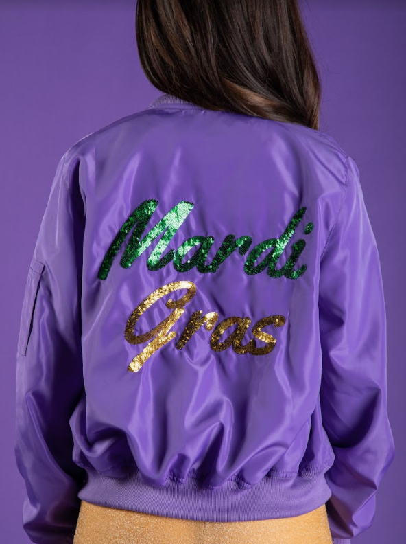 Mardi Gras Bomber Jacket
