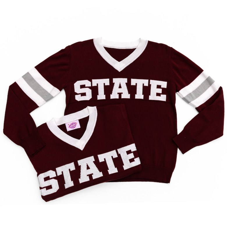 STATE Maroon Jersey Sweater