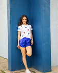 Red White and Blue Star Tee