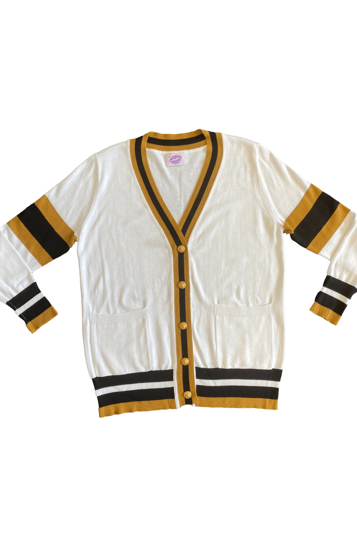 Black and Gold cardigan - Sparkle City Co