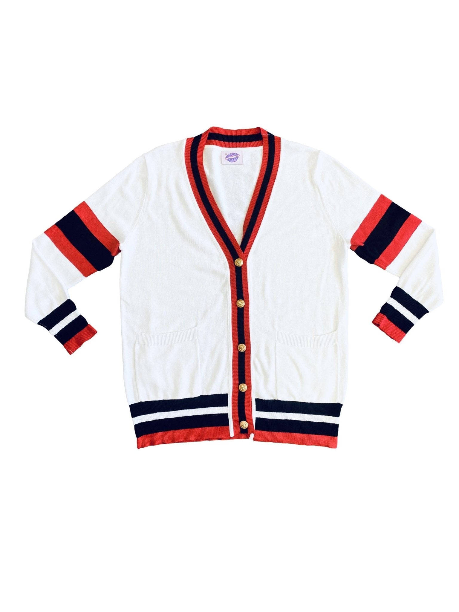 Black and Red Longline Cardigan - Sparkle City Co