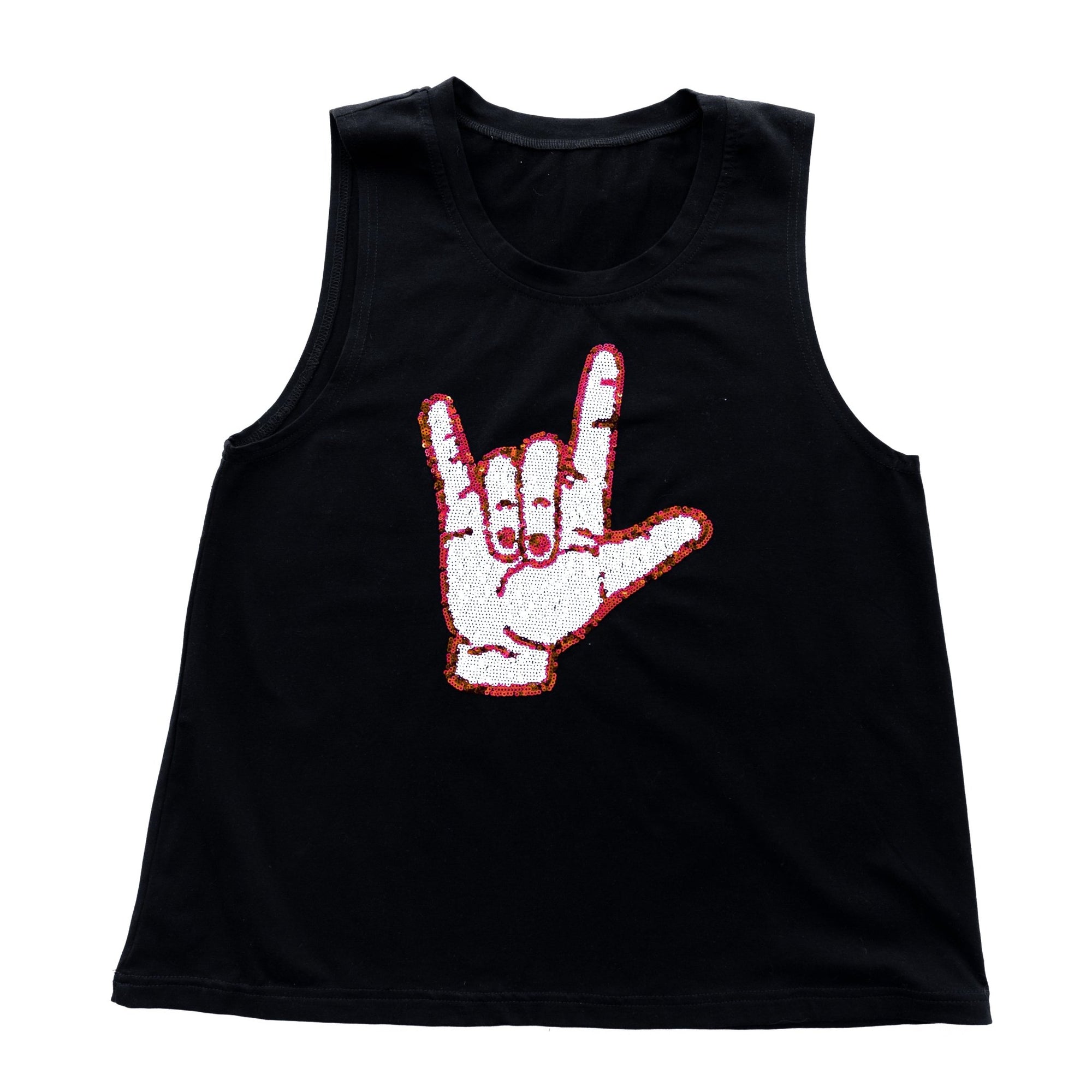 Black Cajuns Hand Sign Tank Top - Sparkle City Co