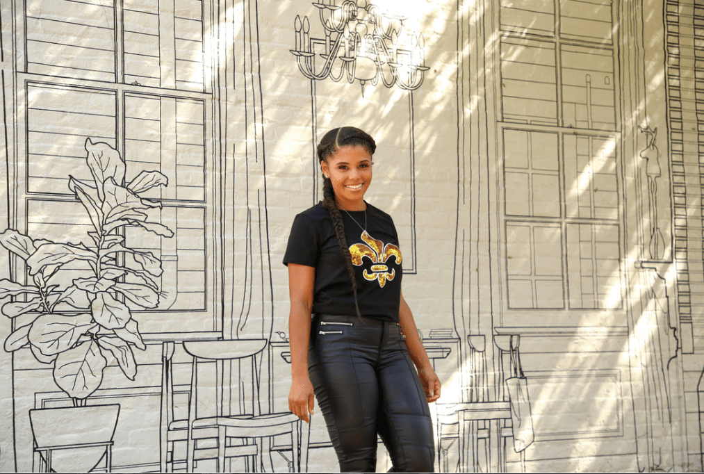 Black Fleur De Lis Tee - Sparkle City Co